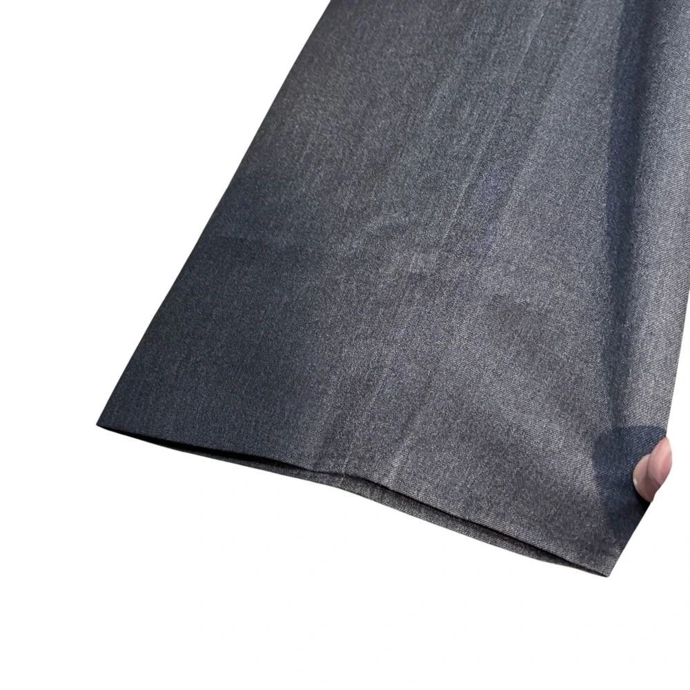 Ermenegildo Zegna Mens Dress Pants 100% Wool‎ Flat Front Gray 56R IT/38X30 US